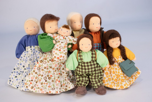 Evi Doll Family with Brown Hair