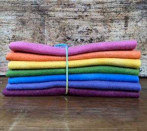7 piece bundle ~ Autumn Rainbow colours ~ various sizes