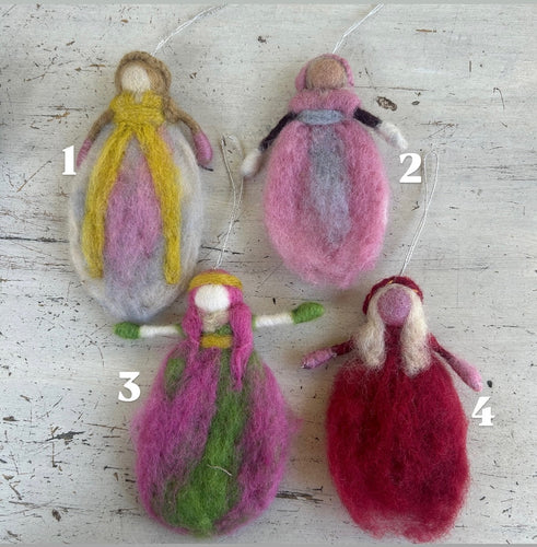 Fleece Fairies ~ hanging