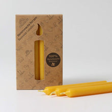 Load image into Gallery viewer, Grimm’s 100% Beeswax Candle pack of 12