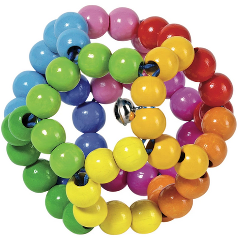 Touch Ring Elastic Rainbow Ball Rattle