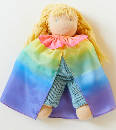 Rainbow Doll Cape