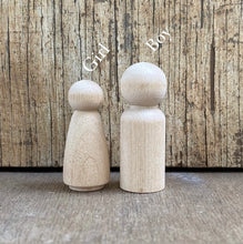 Load image into Gallery viewer, Peg dolls ~ wooden Figures