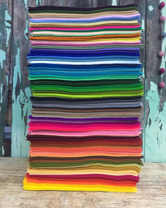 wool felt colour chart to choose from ~ click thru the link below