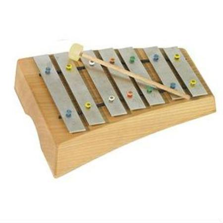 Choroi Glockenspiel/xylophone Carillon Pentatonic 7 Steel Plates with mallet
