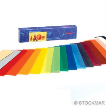 Stockmar Decorating Wax Sheets 18 Ass Colours Small 4x20cm