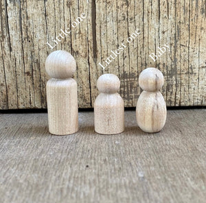 Peg dolls ~ wooden Figures