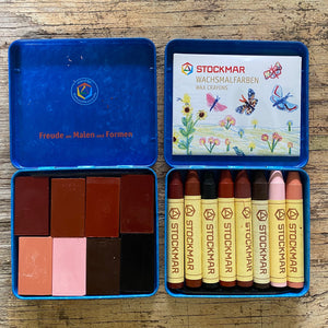 Stockmar Wax Crayons ~ 8 Stick OR 8 Block SKIN TONES