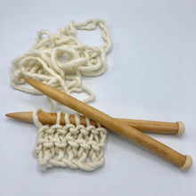 Load image into Gallery viewer, 25mm bamboo knitting needles