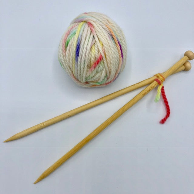 8mm bamboo knitting needles ~ individual or 10 packs