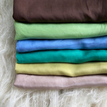Load image into Gallery viewer, Earth~Sky~Water ~ Silk Playcloths (single colours or 6 piece pack)