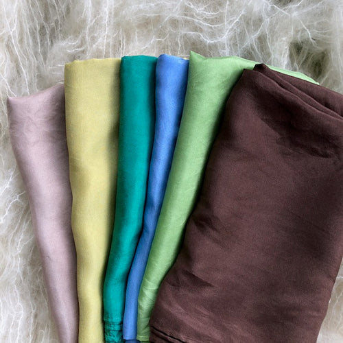 Earth~Sky~Water ~ Silk Playcloths (single colours or 6 piece pack)