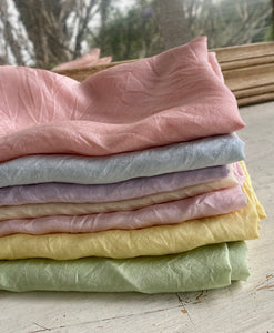 7 piece pack or Individual PASTELS ~ Silk Playcloths
