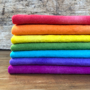 7 piece bundle ~ Spring Rainbow colours ~ various sizes