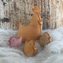 Load image into Gallery viewer, Chicken Kit to make ~ Hand dyed pure wool felt