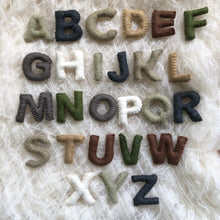 Load image into Gallery viewer, Uppercase Wool Felt ABC&#39;s ~ FAIR TRADE (approx. 7cm tall)