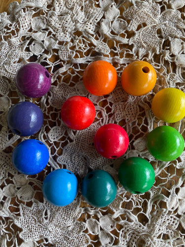 Rainbow Beads ~ 30mm