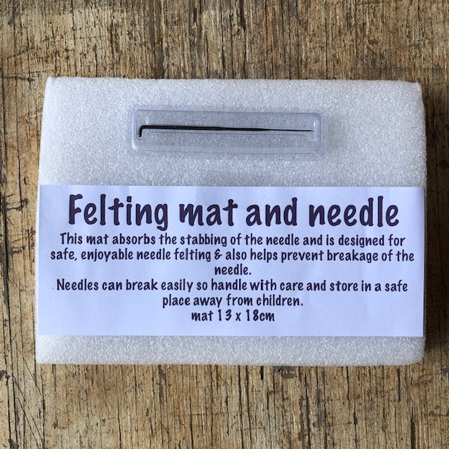 Needle felting mat + needle