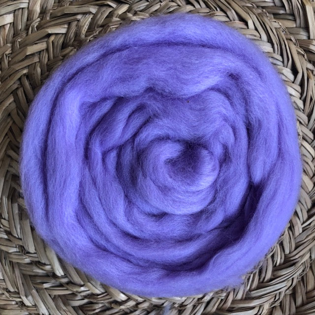 Lavender fleece roving