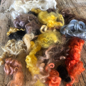 Hair tones ~ hand dyed English Leicester Fleece