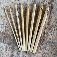 Load image into Gallery viewer, Bamboo Crochet Hooks ~ sizes 3mm to 10mm