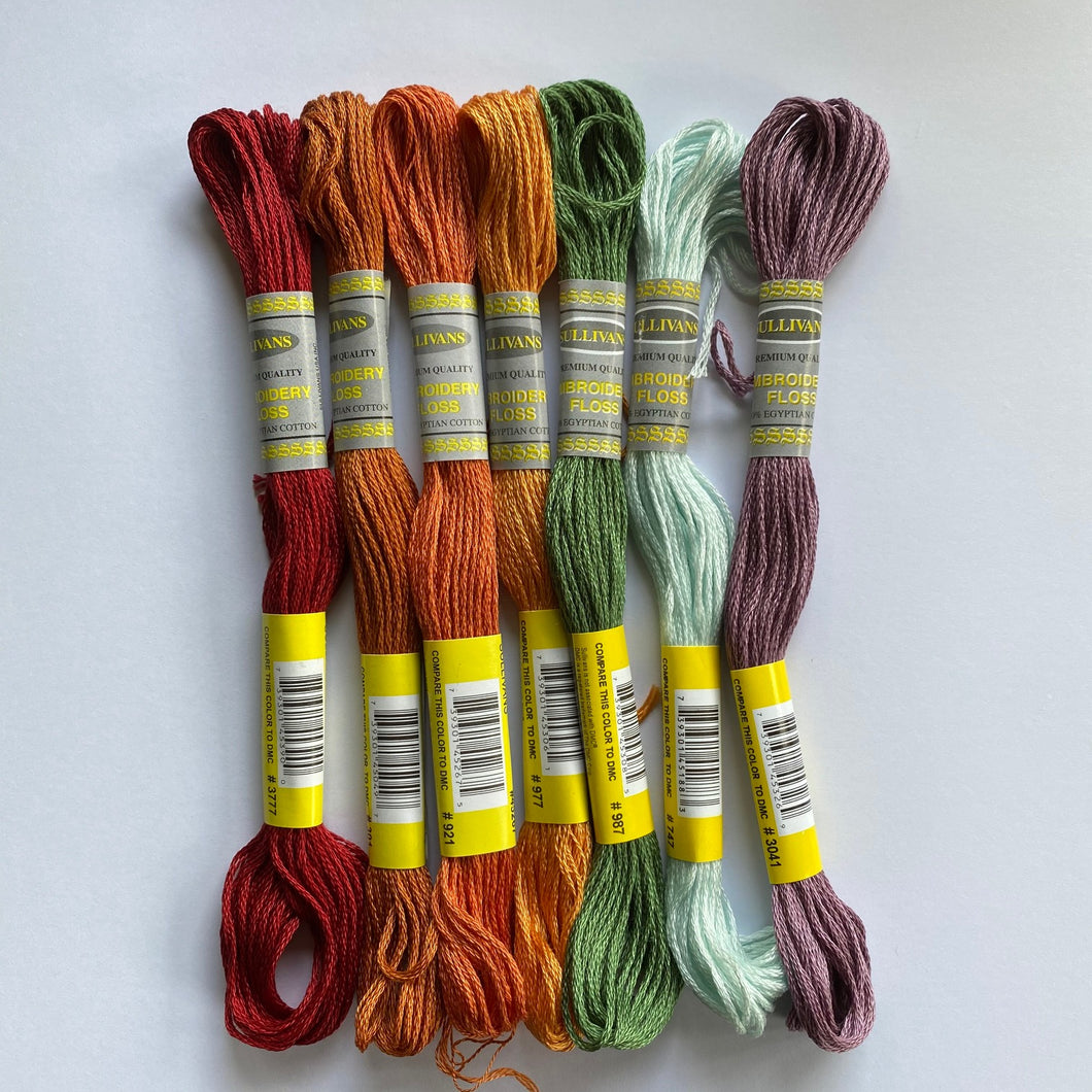 Down to Earth embroidery thread ~ matches beautifully with the DOWN TO EARTH pack of Hand Dyed Wool Felt