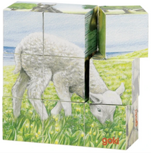 Load image into Gallery viewer, Farm Animals ~ cube puzzle