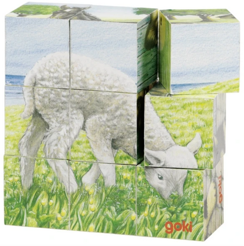 Farm Animals ~ cube puzzle