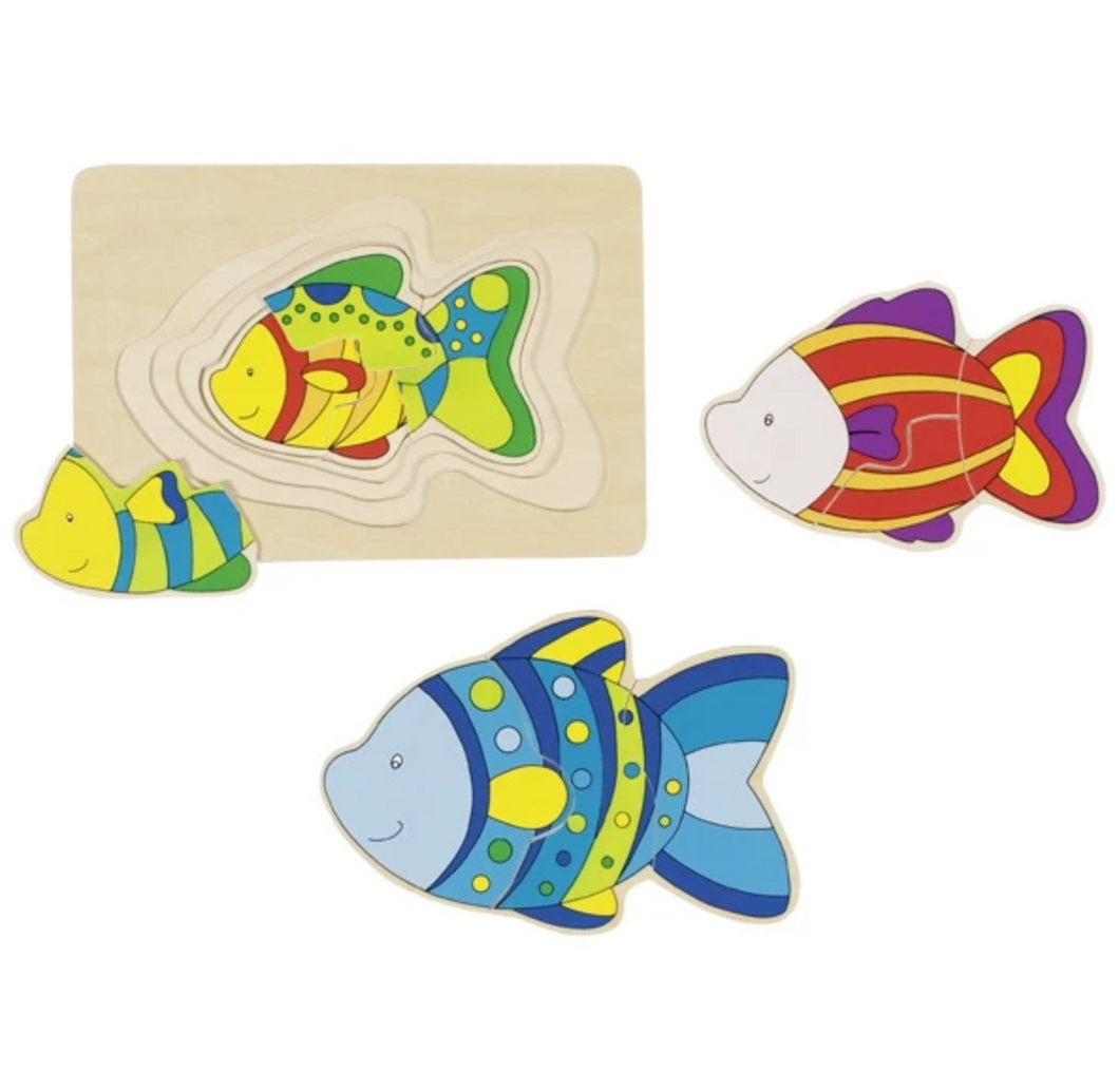 Fish Puzzle ~ 4 layer wooden puzzle