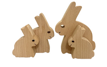 Load image into Gallery viewer, Bunny Family ~ wooden 4 piece