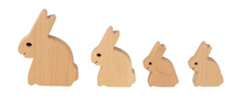 Load image into Gallery viewer, Bunny Family ~ wooden 4 piece