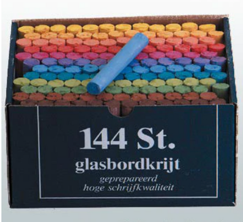 Blackboard chalk ~ assorted box of 144