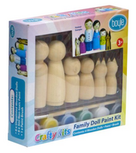 Load image into Gallery viewer, Wooden Doll Family Paint Kit