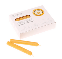 Load image into Gallery viewer, Grimm’s Candles 100% Beeswax ~ single or pack of 20