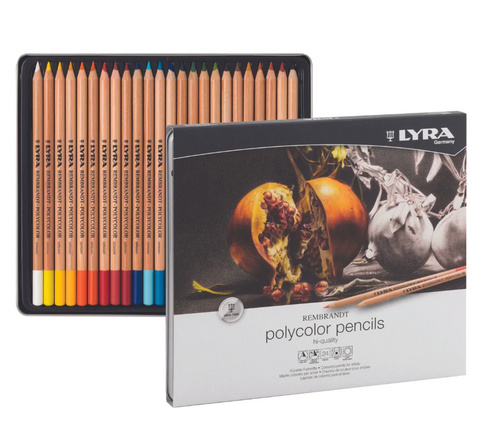 LYRA Rembrandt Polycolor Pencils ~ tin of 24