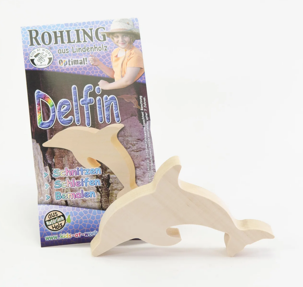 Kids at Work Wood Figure Dolphin