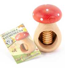 Load image into Gallery viewer, Kids at Work Toadstool Chestnut Holder &amp; Nutcracker