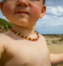 Load image into Gallery viewer, Children&#39;s Amber Necklace and/or Bracelet ~ Multicoloured Baroque