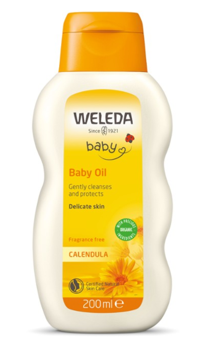 WELEDA Calendula Baby Oil, fragrance free ~ Organic baby oil for delicate skin