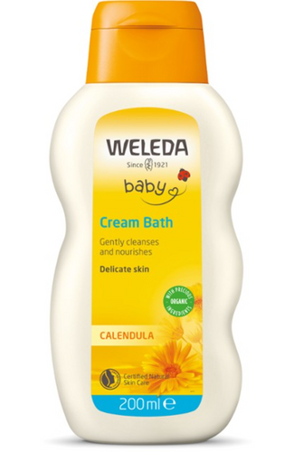 WELEDA Calendula Cream Bath ~ Gently cleanse and nourish delicate baby skin