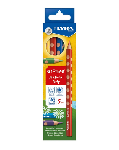 Lyra Groove Coloured Pencils ~ 5 pencil pack