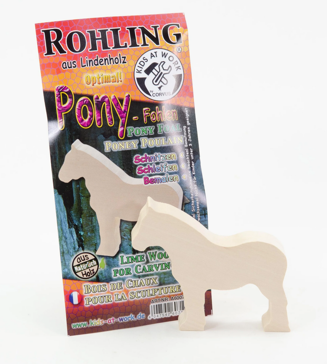 Kids at Work Wood Figure Foal