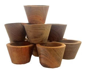 small wooden bowls