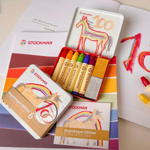 Stockmar Crayons ~ limited edition Rainbow Edition ~ special Anniversary Tin